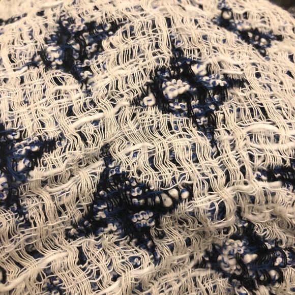 IRO Navy + White Tweed Frayed Shorts - Picture 4 of 4